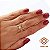 Anel Ouro 18k Diamantes - Imagem 1
