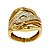 Anel Ouro 18k Zircônias - Imagem 1