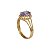 Anel Ouro 18k Zircônia Lilás - Imagem 5