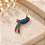 Pingente Beija Flor Ouro 18k Zircônias - Imagem 3