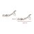 Brinco Ear Cuff Esferas Prata 925 - Imagem 3