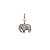 Pingente Elefante Ouro 18k Zircônias - Imagem 1