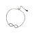 Pulseira Infinito Prata 925 Zircônia - Imagem 1