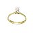 Anel Solitário Ouro 18k Brilhante Moissanite 15 pts - Imagem 3