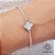 Pulseira Trevo Quatro Folhas Prata 925 Zircônia - cod27695 - Imagem 1