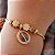 Pulseira Berloques Ouro 18k Zircônias - Imagem 1