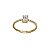 Anel Solitário Ouro 18k Brilhante Moissanite 50Pts - Imagem 2