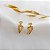 Brinco Meia Argola Bold Ouro 18k - Imagem 4