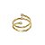 Anel Espiral Ouro 18k - Diamante Cultivado 9pts - Imagem 2