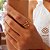 Anel Espiral Ouro 18k - Diamante Cultivado 9pts - Imagem 1