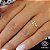 Anel T Duplo Ouro 18k - Imagem 1
