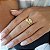 Anel Bold Ouro 18k Zircônia - Imagem 3