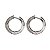 Brinco Argola Ouro Branco 18k - Imagem 9
