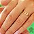 Anel Estamparia Ouro 18k - Imagem 1
