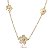 Gargantilha Flor Ouro 18k Zircônia - Imagem 4