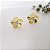 Brinco Flor Ouro 18k Zircônia - Imagem 5