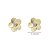 Brinco Flor Ouro 18k Zircônia - Imagem 3