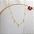 Gargantilha Gotas Ouro 18k - 70cm - Imagem 7