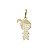 Pingente Menina Ouro 18k - Imagem 2