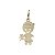 Pingente Menina Flor Ouro 18k - Imagem 1