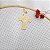 Pingente Face de Cristo Cruz Ouro 18k - Imagem 5
