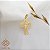 Pingente Face de Cristo Cruz Ouro 18k - Imagem 1