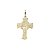 Pingente Face de Cristo Cruz Ouro 18k - Imagem 2