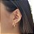 Brinco Argola Filigrana Ouro 18k Zircônia - Imagem 2
