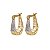Brinco Argola Filigrana Ouro 18k Zircônia - Imagem 1