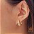Brinco Argola Filigrana Ouro 18k Zircônia - Imagem 1