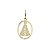 Pingente Nossa Senhora Aparecida Ouro 18k - Imagem 1