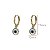 Brinco Argola Olho Grego Ouro 18k - Imagem 3