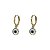 Brinco Argola Olho Grego Ouro 18k - Imagem 1