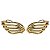 Brinco Anime Asas Ouro 18k - Imagem 2
