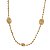 Gargantilha Esferas Ouro 18k - 40cm - Imagem 2