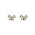 Brinco Infantil Borboleta Ouro 18k - Imagem 1
