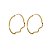 Brinco Argola Ondas Ouro 18k - Imagem 1
