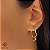 Brinco Argola Ondas Ouro 18k - Imagem 1
