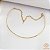 Gargantilha Choker Ondas Ouro 18k - Imagem 1