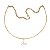 Gargantilha Choker Ondas Ouro 18k - Imagem 3