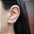 Brinco Argola Flor Ouro 18k Zircônias - Imagem 6