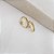 Brinco Argola Flor Ouro 18k Zircônias - Imagem 4