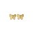 Brinco Infantil Borboleta Ouro 18k - Imagem 1