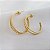 Brinco Meia Argola Ouro 18k - Imagem 8