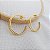 Brinco Meia Argola Ouro 18k - Imagem 9