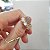 Anel Solitário Brilhante Moissanite Duo de Ouro 18k - Imagem 7