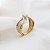 Anel Solitário Brilhante Moissanite Duo de Ouro 18k - Imagem 9