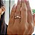 Anel Solitário Brilhante Moissanite Duo de Ouro 18k - Imagem 12