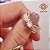 Anel Solitário Brilhante Moissanite Duo de Ouro 18k - Imagem 1