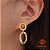 Brinco Elos Ouro 18k - Imagem 1